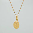 Set Cadena y Dije Veneciana+Virgen Guadalupe 1.3gr / 17 3/4 in / 0.3mm Oro Amarillo 18K $