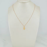 Set Cadena y Dije Veneciana+Corona 1.25gr / 17 3/4 in / 0.36mm Oro Amarillo 18K $