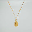 Set Cadena y Dije Veneciana+Virgen Guadalupe 1.3gr / 17 3/4 in / 0.36mm Oro Amarillo 18K $