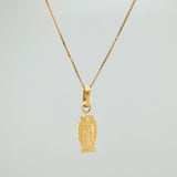 Set Cadena y Dije Veneciana+Virgen Guadalupe 1.3gr / 17 3/4 in / 0.4mm Oro Amarillo 18K $