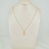 Set Cadena y Dije Veneciana+Oso Ts 1.25gr / 17 3/4 in / 0.25mm Oro Amarillo 18K $