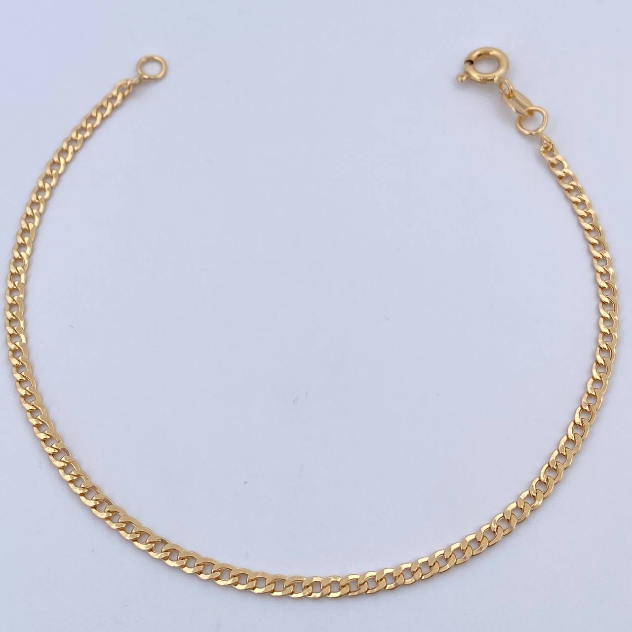 Cuban Links Bracelet 1.5gr / 18.7cm / 2.4mm Yellow Gold +1 18K &