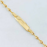 Pulso Bebé Placa GC 2.3gr / 6 in / Oro Amarillo 18K