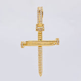 Dije Cruz Espada 4.3g / 2 in Oro Amarillo 18K