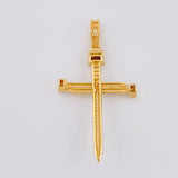 Dije Cruz Clavo 4.1 g / 1 3/4 in Oro Amarillo 18K