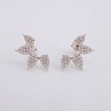 Hoop Earrings Amelia Pave Diamonds 6.55 carats 2.95g / 3/4 in 18K White Gold