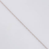 Set Cadena Aro Seguido + Dije Cruz Burbujas / 4.45g / 20 in Oro Blanco 18K
