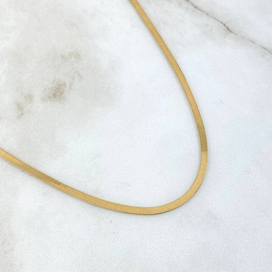 Cadena Espejo 4.05gr / 40cm / Oro Amarillo +3 18K !