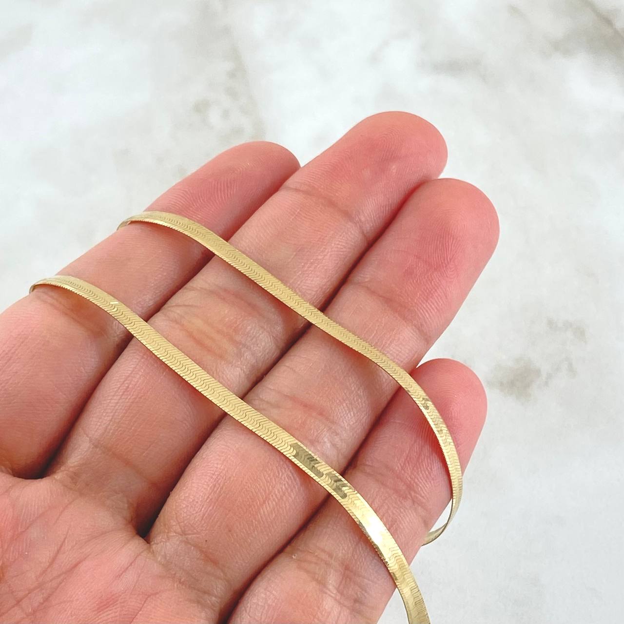 Herringbone Chain 5.6gr / 40cm / +3 18K Gold