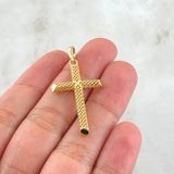 Cross Mesh Pendant 1.7gr / 4cm / 18K Gold