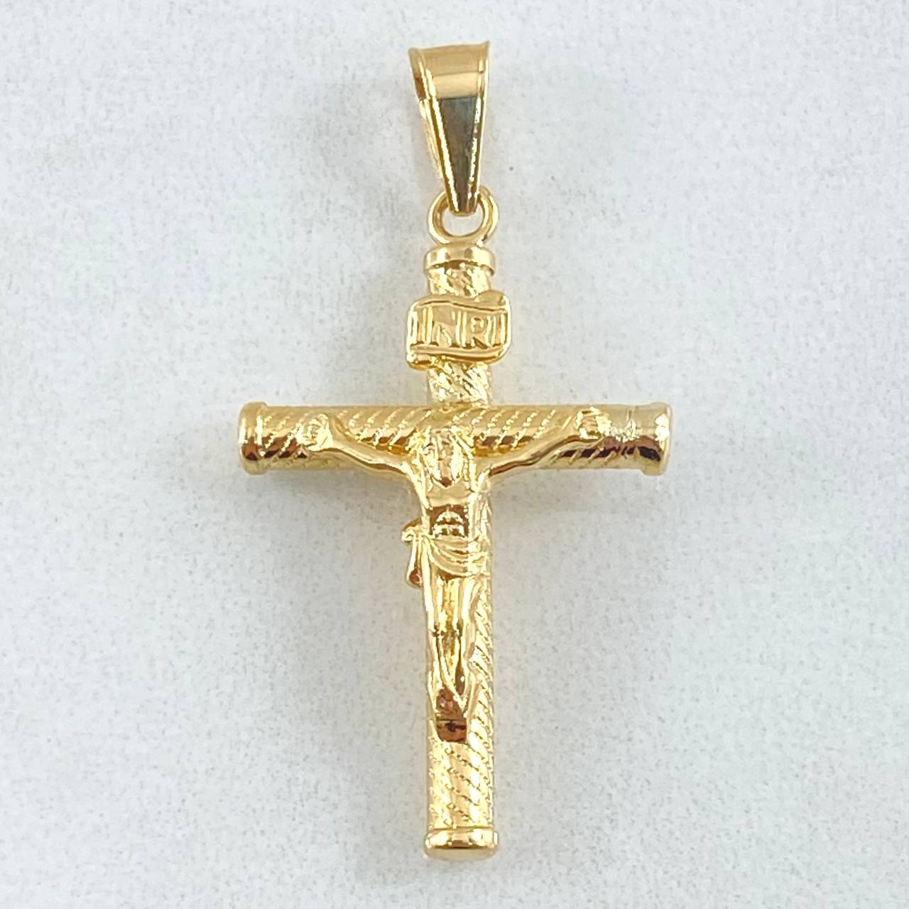 Cross Christ Pendant 1.25gr / 3.5cm / 18K Gold