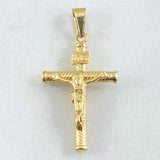 Cross Christ Pendant 1.25gr / 3.5cm / 18K Gold