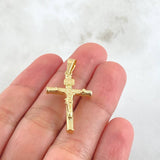 Cross Christ Pendant 1.25gr / 3.5cm / 18K Gold
