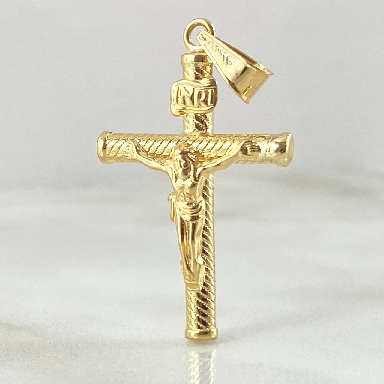 Cross Christ Pendant 1.25gr / 3.5cm / 18K Gold