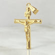 Cross Christ Pendant 1.25gr / 3.5cm / 18K Gold