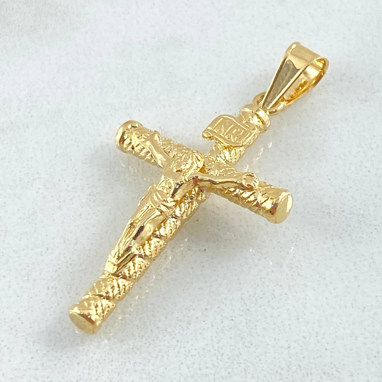 Cross Christ Pendant 1.3gr / 3.5cm / 18K Gold