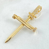 Pendant Nail Cross 4.2gr / 4.7cm / 18K Gold