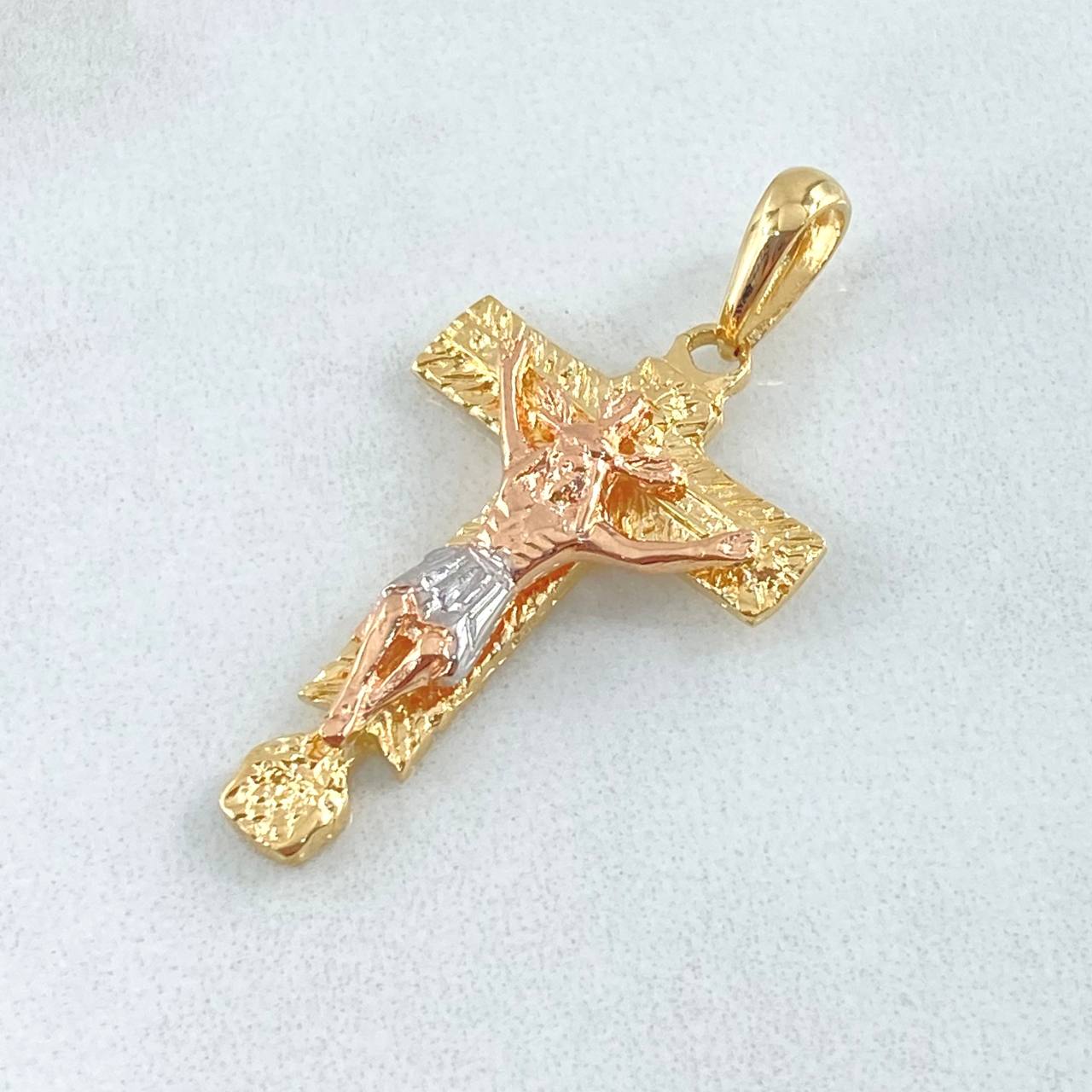 Pendant Lord of Miracles Cross 3.15gr / 3.5cm (1.4in) / 18K Gold