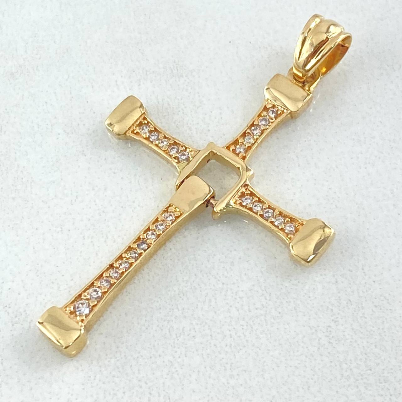 Pendant Mobile Cross 2.35gr / 1.5in / 18K Gold