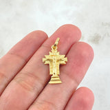 Pendant Lord of Miracles Cross 2.45gr / 2.7cm (1.1in) / 18K Gold