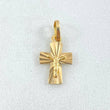 Dije Cruz Cristo 0.6 g / 1/2 in Oro Amarillo 18K