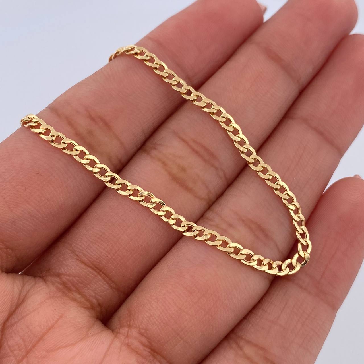 Cuban Links Bracelet 1.55gr / 19.2cm / 2.5mm Yellow Gold +1 18K &
