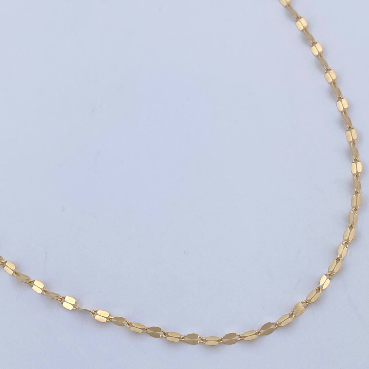 Chain Flower Mirror 1.15gr / 50.1cm / 1.8mm Yellow Gold +3 18K $