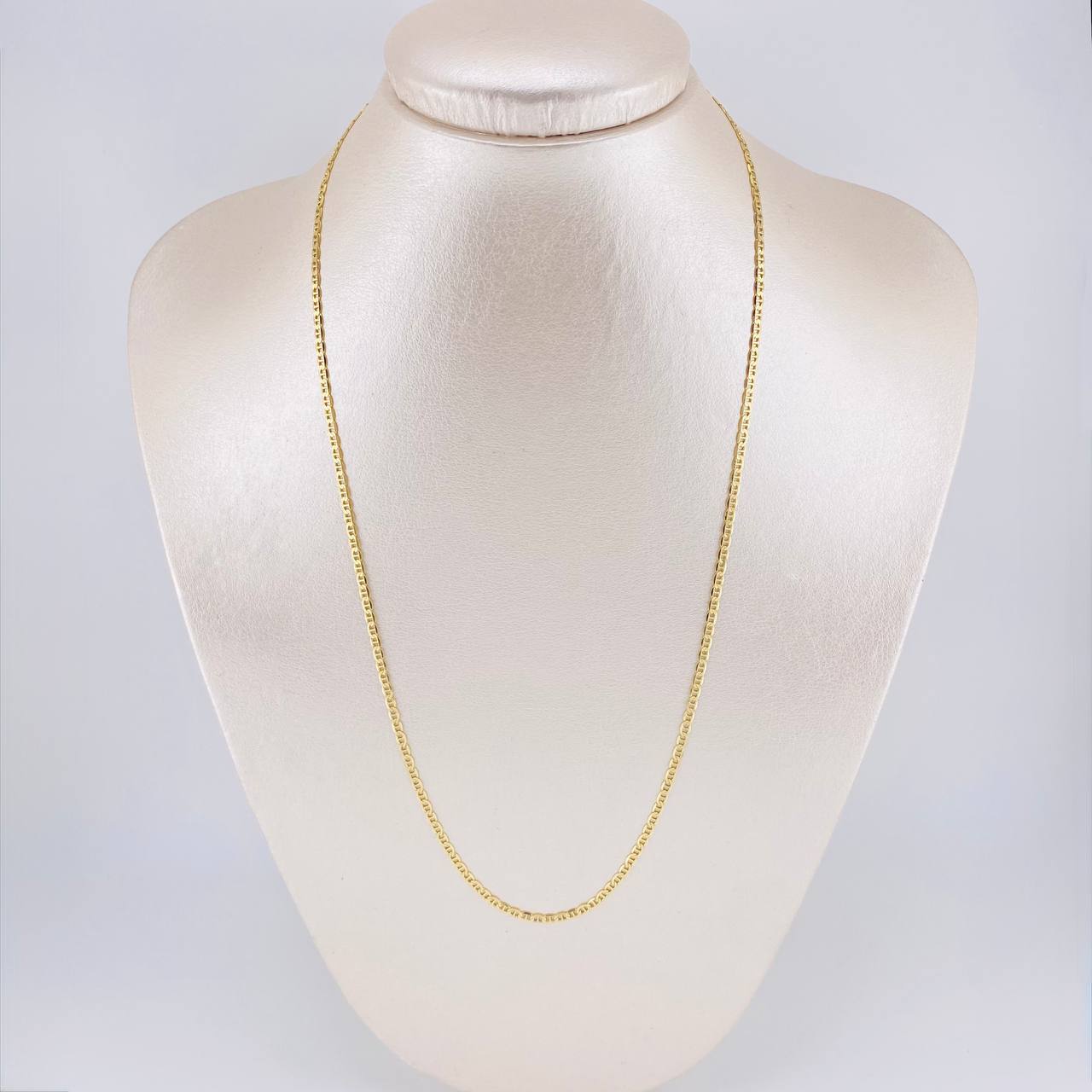 Flat Mariner Chain 5.55 g / 23 1/2 in / 2.2 mm 18K Yellow Gold