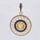 Pendant Medusa Medal 14.1 g / 2 1/4 in 18K Yellow Gold
