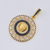 Pendant Medusa Medal 14.1 g / 2 1/4 in 18K Yellow Gold