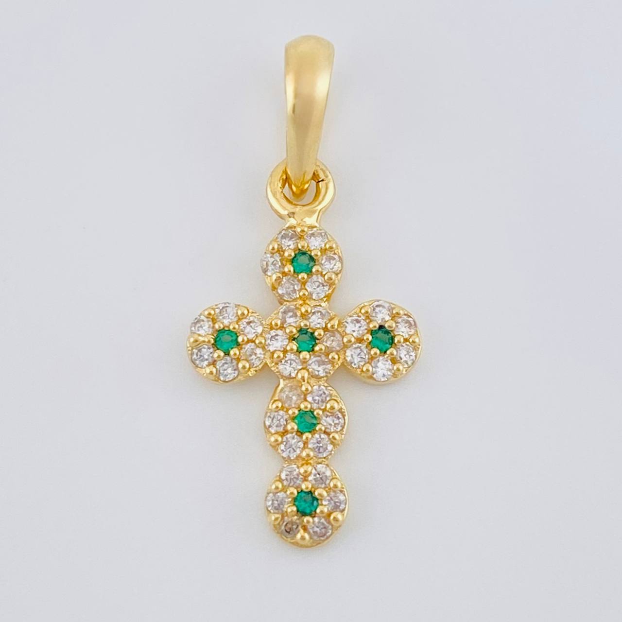 Pendant Dense Cross 1.8 g / 1 in Yellow Gold 18K