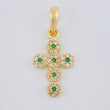 Pendant Dense Cross 1.8 g / 1 in Yellow Gold 18K
