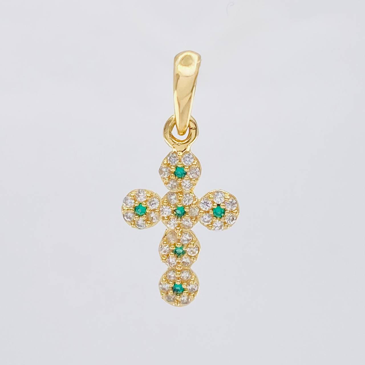 Pendant Dense Cross 1.8 g / 1 in Yellow Gold 18K