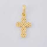 Pendant Dense Cross 1.8 g / 1 in Yellow Gold 18K