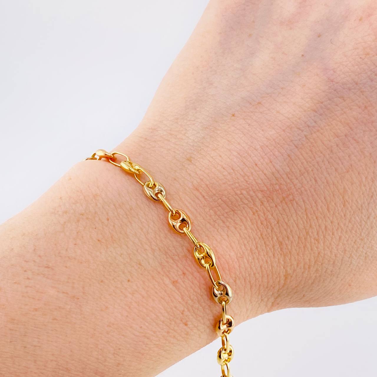 Bracelet Gc 4.8 g / 7 1/2 in / 4.8 mm Three Golds 18K