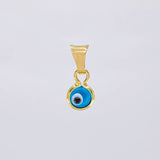 Pendant Turkish Eye 0.3 g / 1/2 in Yellow Gold 18K
