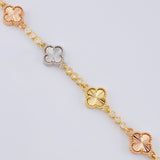 Cadena Burbujas De Trebol Diamantada 28.7 g / 20 1/4 in / 9.3 mm Tres Oros 18K