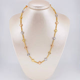 Cadena Burbujas De Trebol Diamantada 28.7 g / 20 1/4 in / 9.3 mm Tres Oros 18K