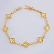 Diamond Cut Clover Bubbles Bracelet 10.9 g / 7 3/4 in / 9.1 mm 18K Yellow Gold
