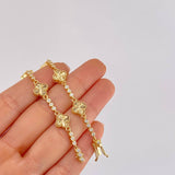 Diamond Cut Clover Bubbles Bracelet 10.9 g / 7 3/4 in / 9.1 mm 18K Yellow Gold