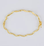 Pulso Aro Entorchada 3.2 g / 7 1/2 in / 3 mm Oro Amarillo 18K
