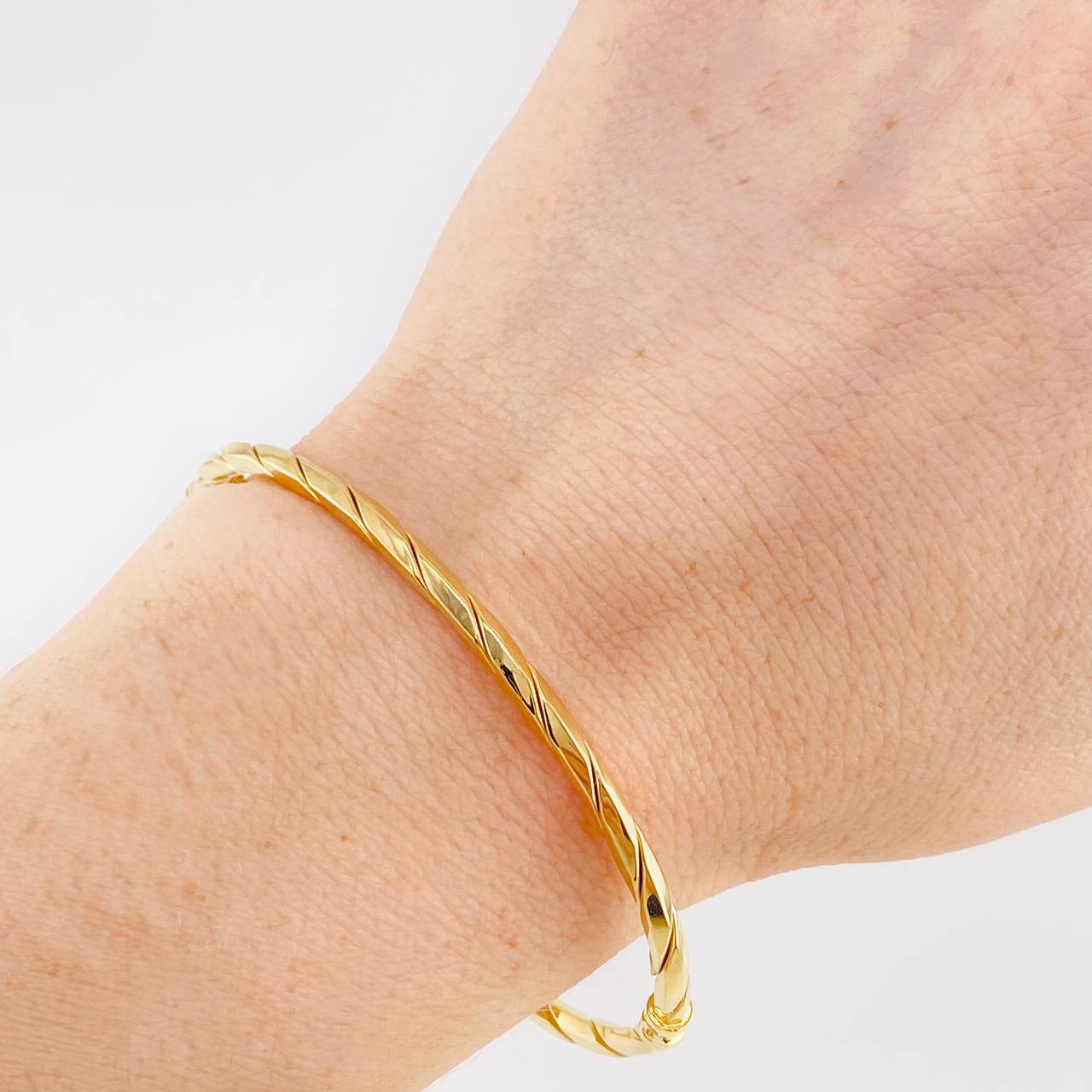 Bracelet Spiral Hoop 4 g / 7 1/2 in / 3 mm 18K Yellow Gold