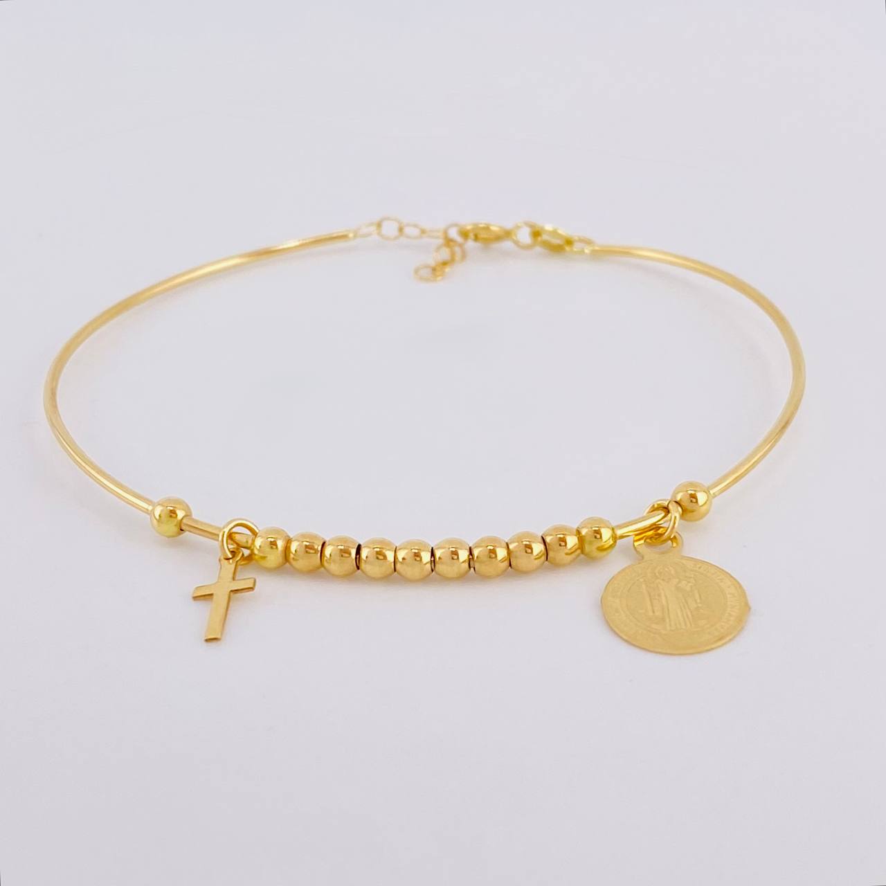 Pulso Aro Bolas San Benito 4.1 g / 7 1/4 in / 3 mm Oro Amarillo 18K