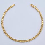 Bismark Bracelet 2.5gr / 20.1cm / 3mm Yellow Gold +1 18K &