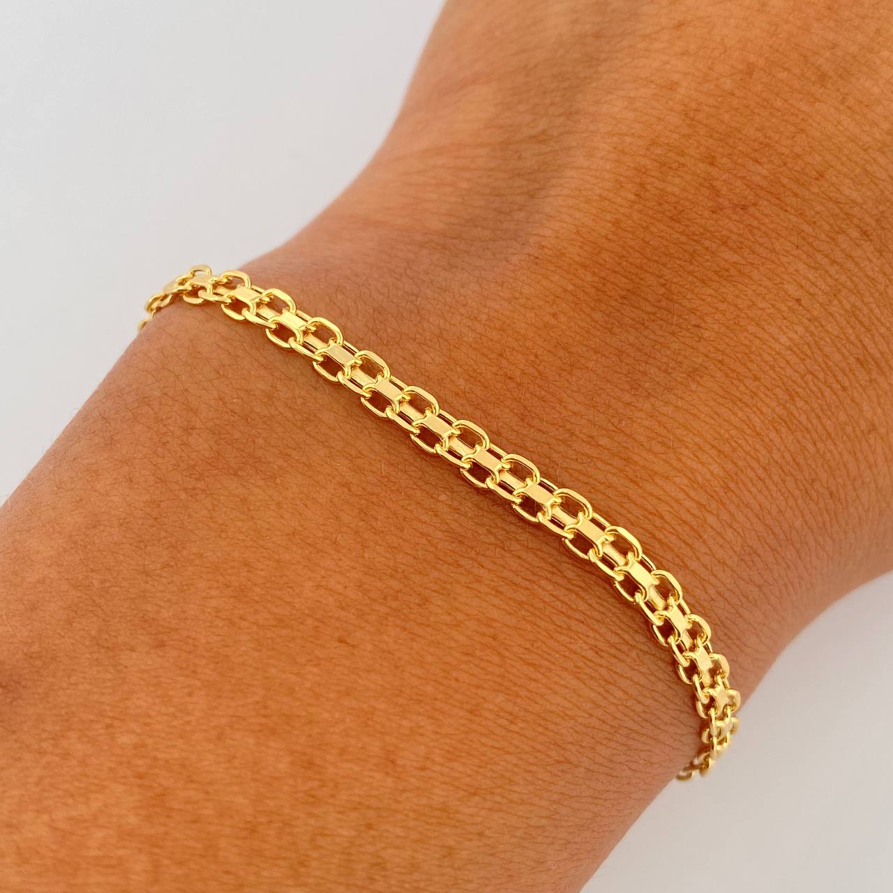 Bismark Bracelet 2.5gr / 20.1cm / 3mm Yellow Gold +1 18K &