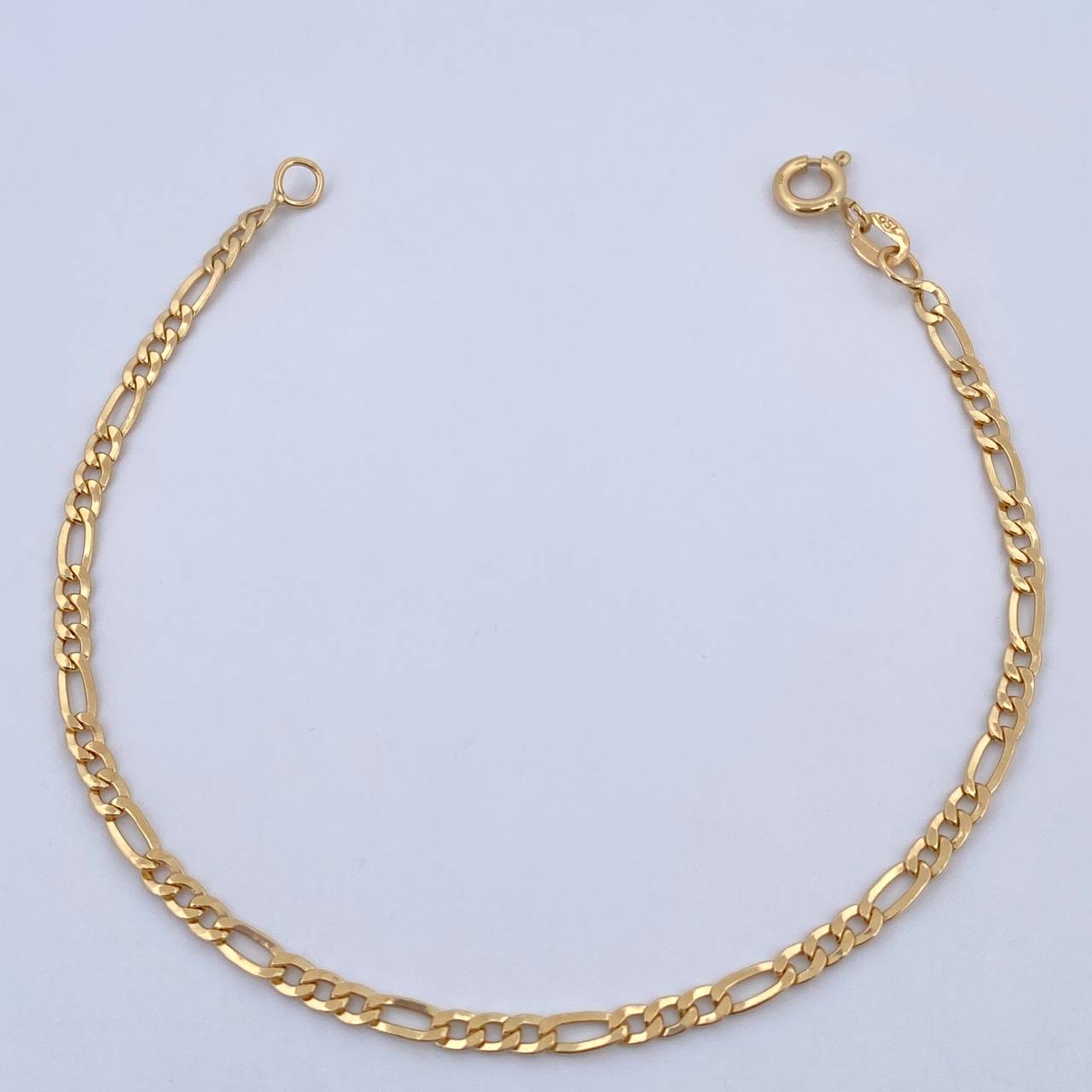 Pulso Figaro 1.75gr / 19cm / 2.3mm Oro Amarillo +1 18K &