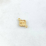 Charm Trebol 0.45gr / 1.3cm-Edged Diamond Cut Yellow Gold 18K *