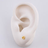 Topos Corazón Silueta 0.55g / in / 4.55mm Oro Amarillo 18K