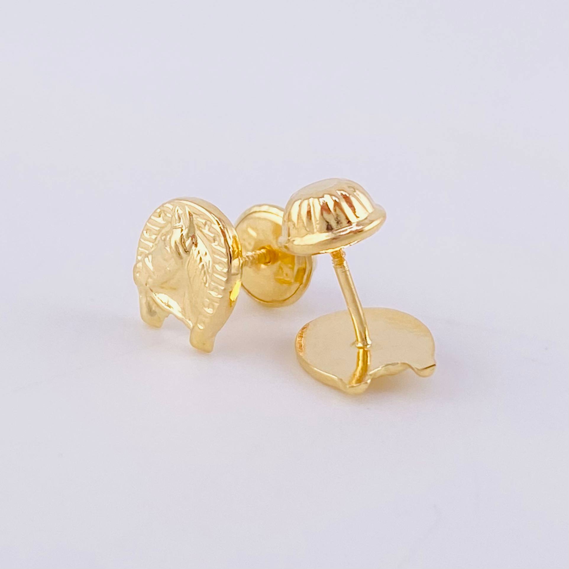 Topos Herradura Caballo 0.65g / in / 7.4mm Oro Amarillo 18K