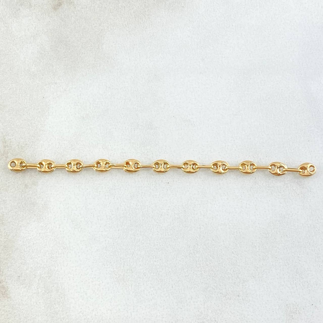 Herraje Retazo GC 0.7gr / 3.2mm Once Eslabones Oro Amarillo 18K ©